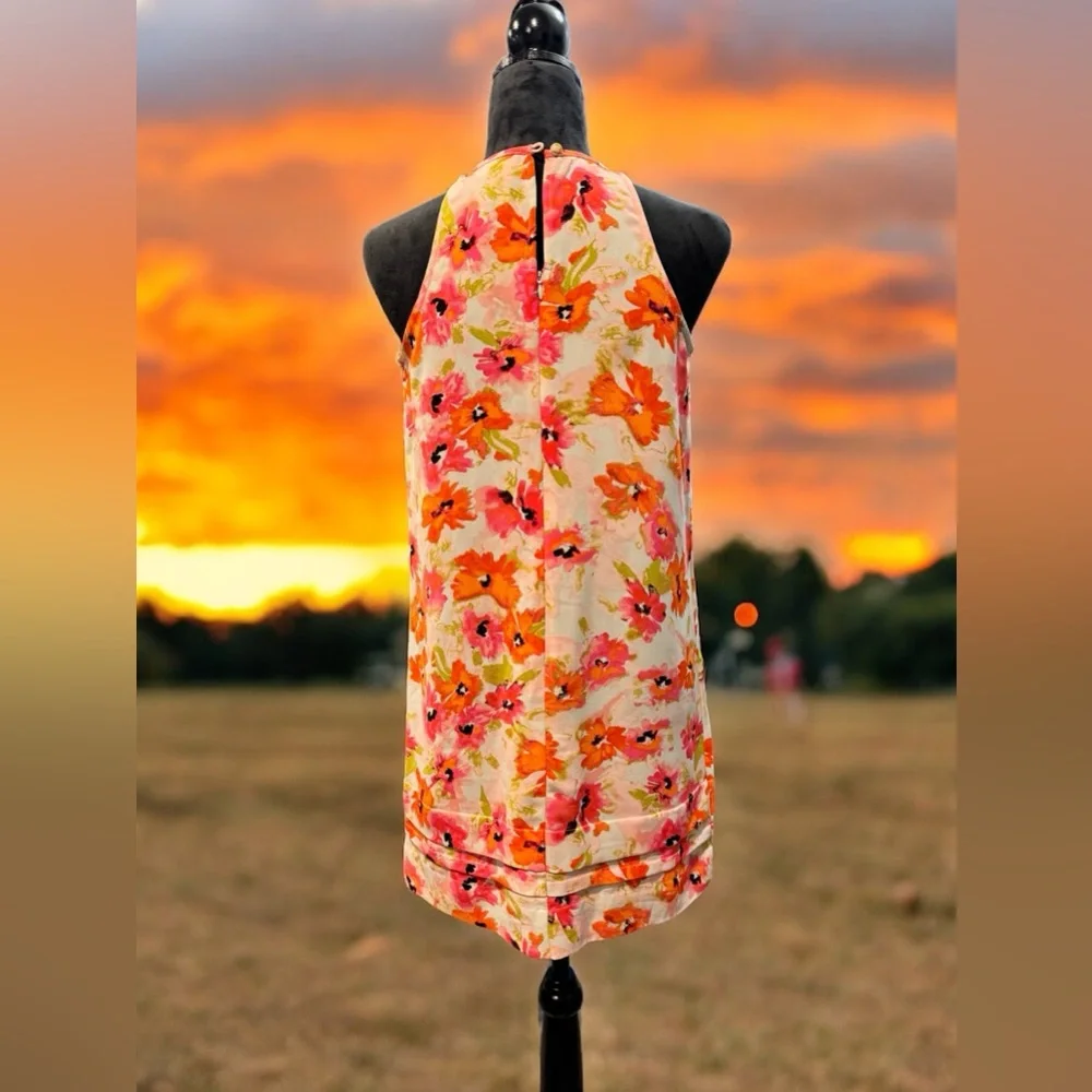 LOFT Floral A-Line Sundress, Size 4P - Picture 2 of 6